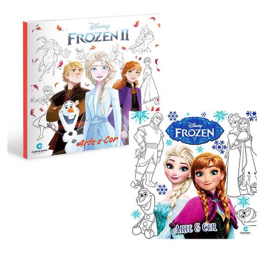 Imagem de Livros Infantis Filmes Frozen Atividades Para Artes E Cores
