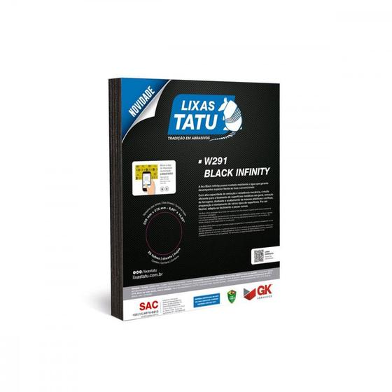 Imagem de Lixa Black Infinity Tatu 220 Agua/Ferro/Massa  W29102000025 . / Kit C/ 25