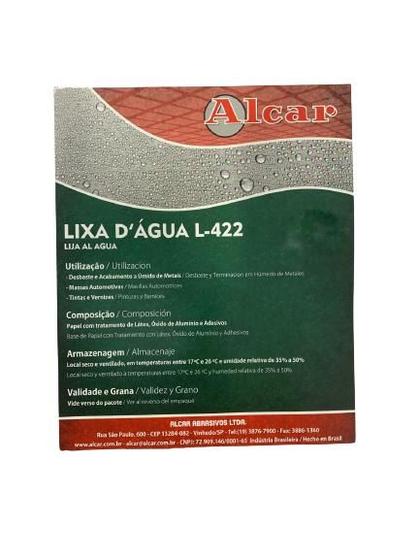 Imagem de Lixa d'água 225x275mm L-422 Alcar