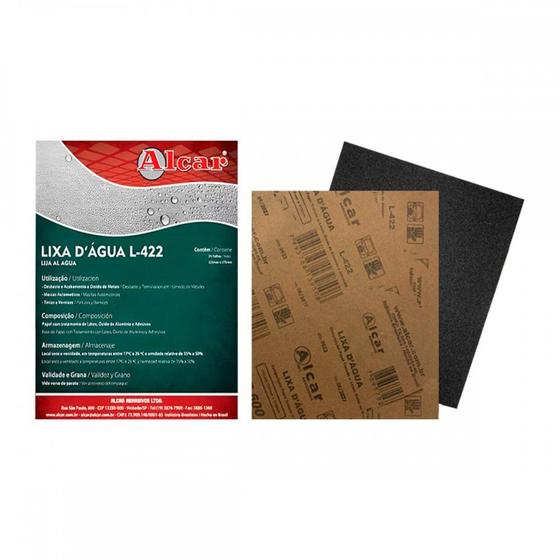 Imagem de Lixa D'Agua-Alcar L422 080 C/ 25
