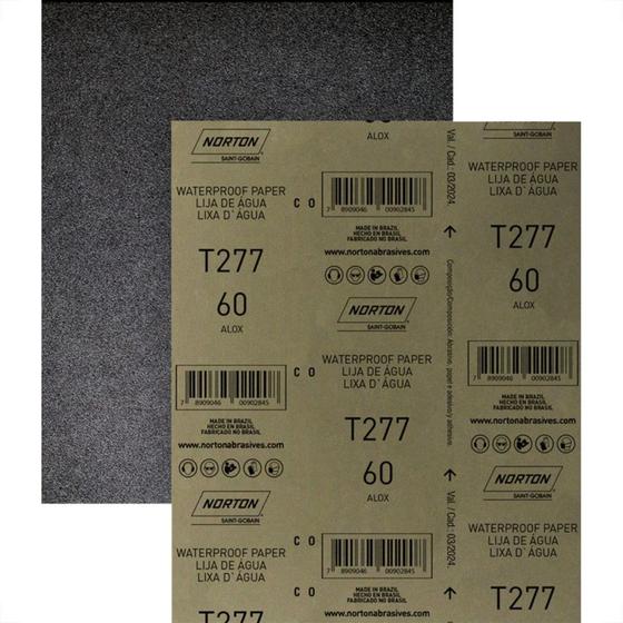 Imagem de Lixa D Agua Norton 1200 - Kit C/50 Folhas