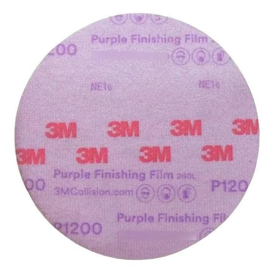 Imagem de Lixa Disco P1200 Purple Finishing Film 3M 6 Polegadas 30668