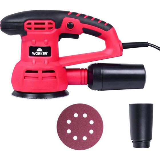 Lixadeira 430w roto orbital madeira profissional worker 220v Menor preço em Lixadeira 430w roto orbital madeira profissional worker 220v