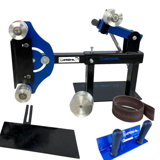 Imagem de Lixadeira De Cinta Semiprofissional + Jig De Desbaste De Cutelaria Sem Sargento