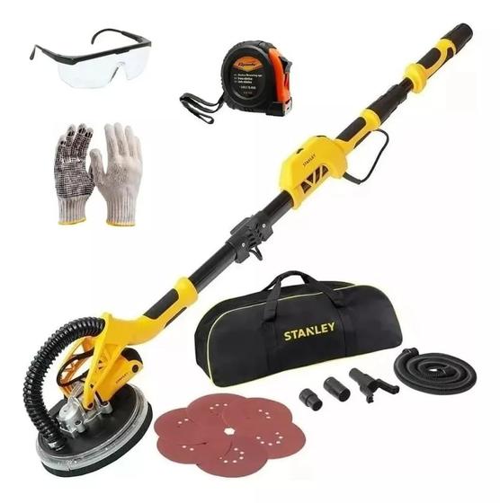 Lixadeira Girrafa Parede Teto Massa Corrida STANLEY Roto Orbital Kit ...