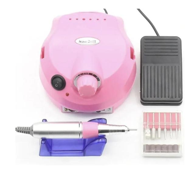 Imagem de Lixadeira Motor Elétrica Unha Profissional Nail Drill 35000