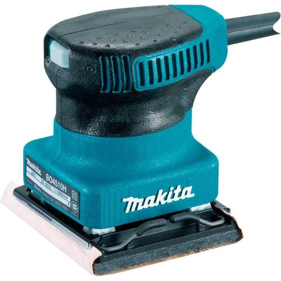 Imagem de Lixadeira Orbital 170W Ideal para Madeira Metal Com 6 Folhas de Lixa BO4510H 127V Makita