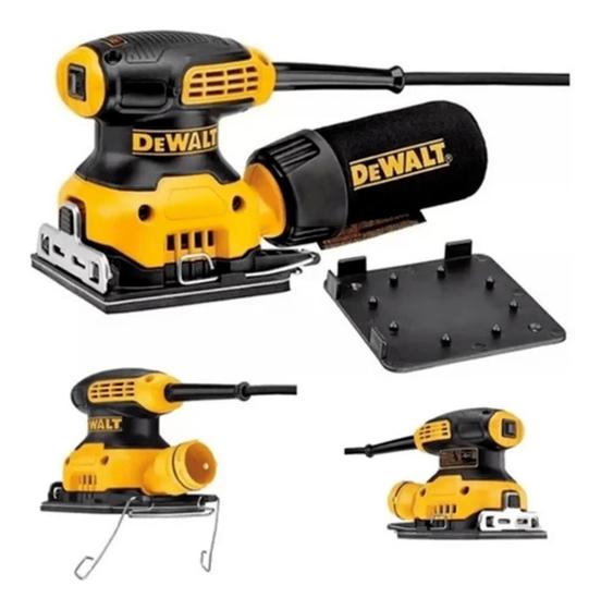 Lixadeira Orbital 225w C/ Coletor Dwe6411 Dewalt 1/4 Folha Menor preço em Lixadeira Orbital 225w C/ Coletor Dwe6411 Dewalt 1/4 Folha