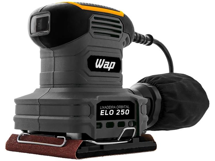 Lixadeira Orbital Wap Elétrica 250W 6 Peças Menor preço em Lixadeira Orbital Wap Elétrica 250W 6 Peças
