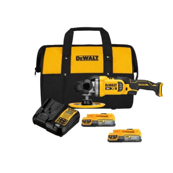 Imagem de Lixadeira Politriz Dewalt 2 Baterias Powerstack Dcm849b Bolsa