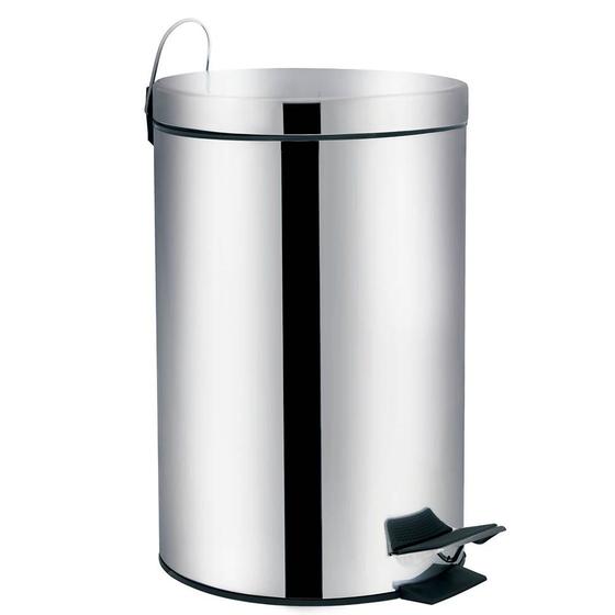 Imagem de Lixeira 12 Litros Ágata em Inox com Pedal - MOR