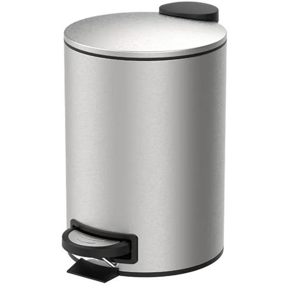 Lixeira 12 Litros Em Aço Inox Com Pedal e Balde Spin Brinox Menor preço em Lixeira 12 Litros Em Aço Inox Com Pedal e Balde Spin Brinox