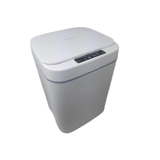 Imagem de Lixeira 16 litros de luxo automática de sensor inteligente branca