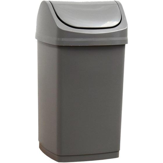 Lixeira 50 litros com tampa basculante Menor preço em Lixeira 50 litros com tampa basculante
