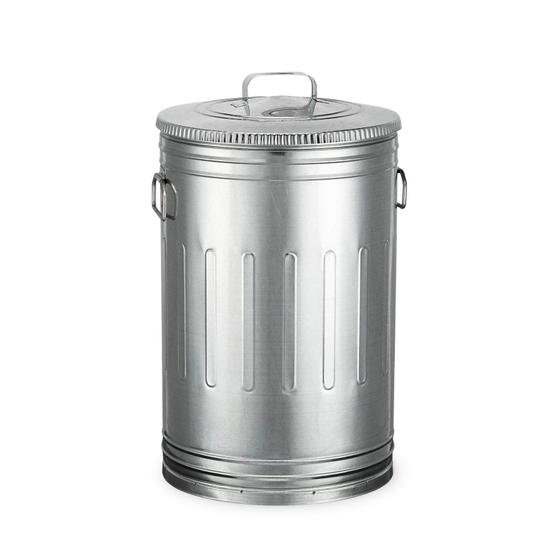 Imagem de Lixeira 50 litros lata de lixo americana aço galvanizado