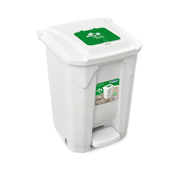 Lixeira 60L Branca Com Rodas Pedal E Tampa Click Arqplast Lixeira E lixeira-60l-branca-com-rodas-pedal-e-tampa-click-arqplast-lixeira-e