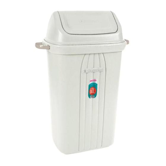 Lixeira 60L Hydrus Basculante Gr. 284 Sanremo Menor preço em Lixeira 60L Hydrus Basculante Gr. 284 Sanremo
