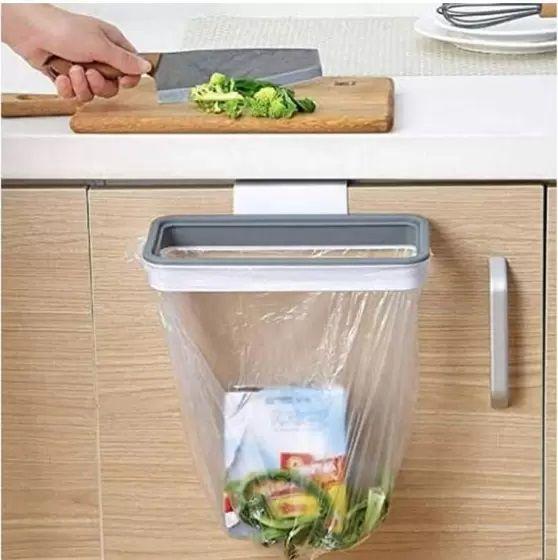 Imagem de Lixeira Acoplável Para Cozinha Suporte Fácil De Saco De Lixo