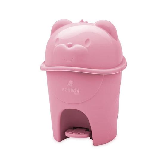 Imagem de Lixeira Adoleta 6,5l Com Pedal Rosa 0886-16