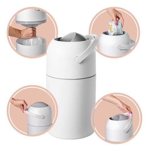 Lixeira Anti Odor De Fraldas Bebe Magica Lixo Antibacteriana Menor preço em Lixeira Anti Odor De Fraldas Bebe Magica Lixo Antibacteriana
