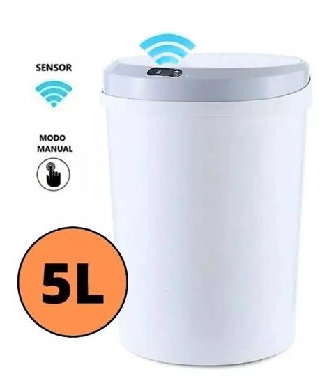Lixeira Automática 5 Litros Inteligente Com Sensor Usb Touch Menor preço em Lixeira Automática 5 Litros Inteligente Com Sensor Usb Touch