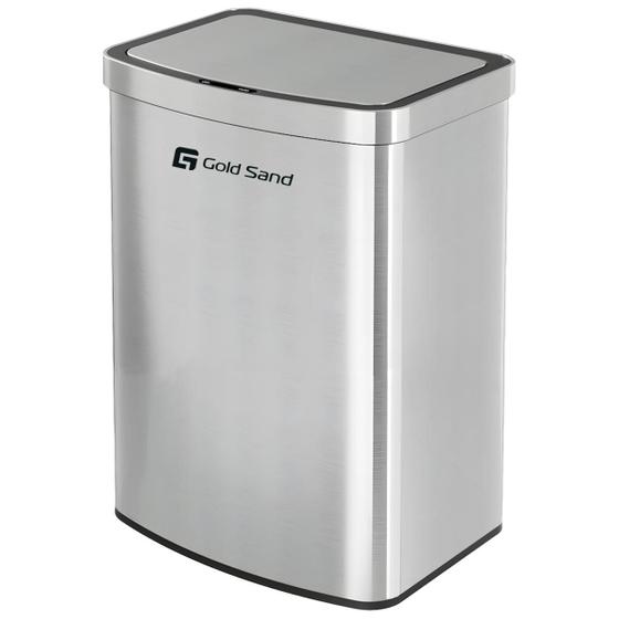 Lixeira Automática Aço Inox C/ Sensor Movimento Lixo Cesto Cozinha Banheiro Escritório Premium Proximidade 16L