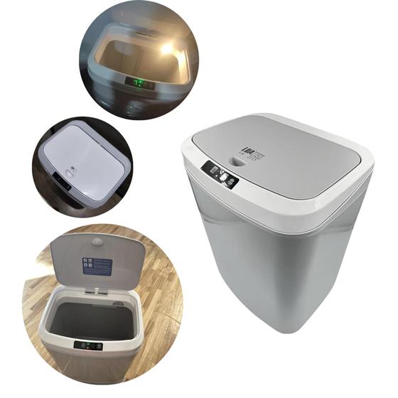 Imagem de Lixeira Automática Com Sensor de Aproximidade Lixo Inteligente 15 Litros
