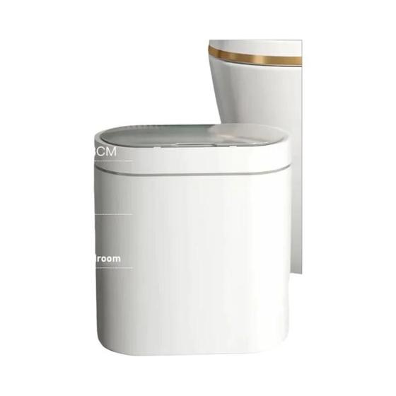 Imagem de Lixeira Automática Grande À Prova D'água Com Sensor De 7L 9L, Estreita, Para Cozinha, Banheiro E
