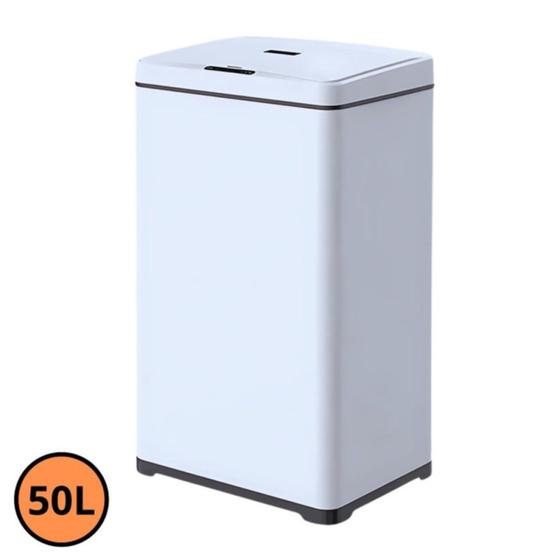 Imagem de Lixeira Automática Redonda 50 Litros com Sensor