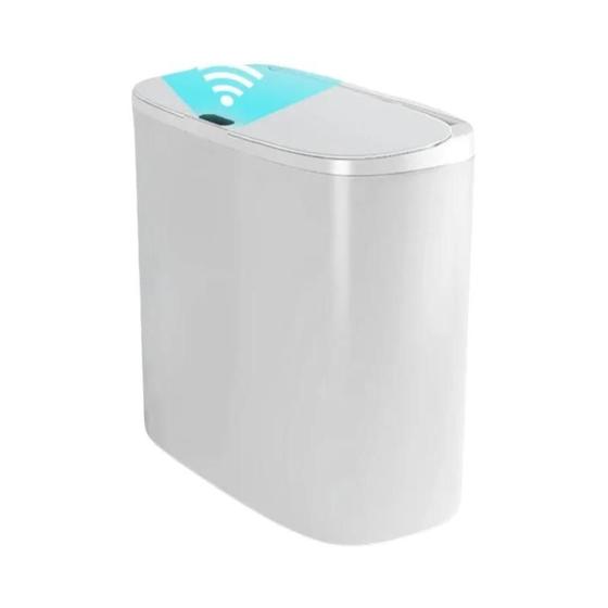 Imagem de Lixeira Automática Sem Toque com Sensor de Movimento - Lixeira Fina e à Prova d'Água para Cozinha