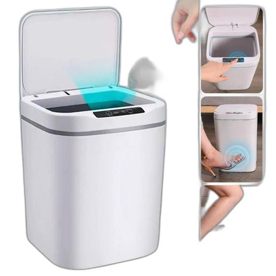 Imagem de Lixeira Automática Sensor Aproximação Recarregável