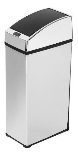 Imagem de Lixeira Automática Sensor Inox Polido 3 Lts Litros Quadrada