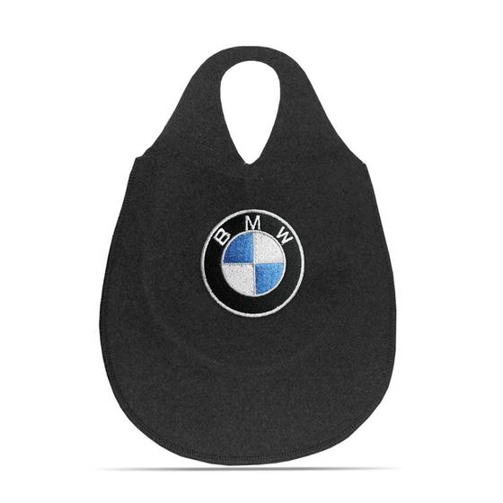 Imagem de Lixeira Automotiva Cambio Logo Bmw Carpete Bordado