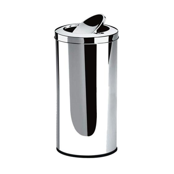 Lixeira Cesto de Lixo Aço 9,1L Tampa Basculante Cozinha Banheiro Menor preço em Lixeira Cesto de Lixo Aço 9,1L Tampa Basculante Cozinha Banheiro