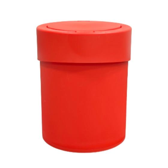 Imagem de Lixeira Cesto de Lixo - Click Abre Fácil 5 Litros 4 Cores  - Banheiro Cozinha Pia Escritório Quarto