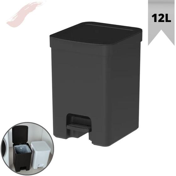 Imagem de Lixeira com Pedal 12 Litros de Capacidade Linha Trium