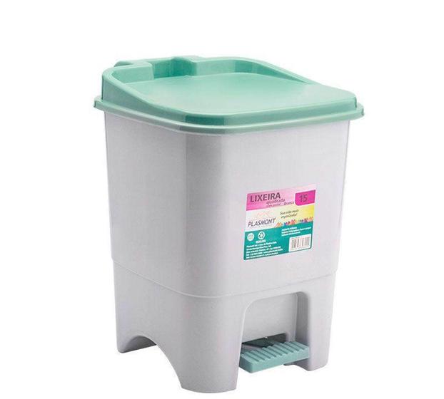 Imagem de Lixeira com pedal 15l 624 plasmont