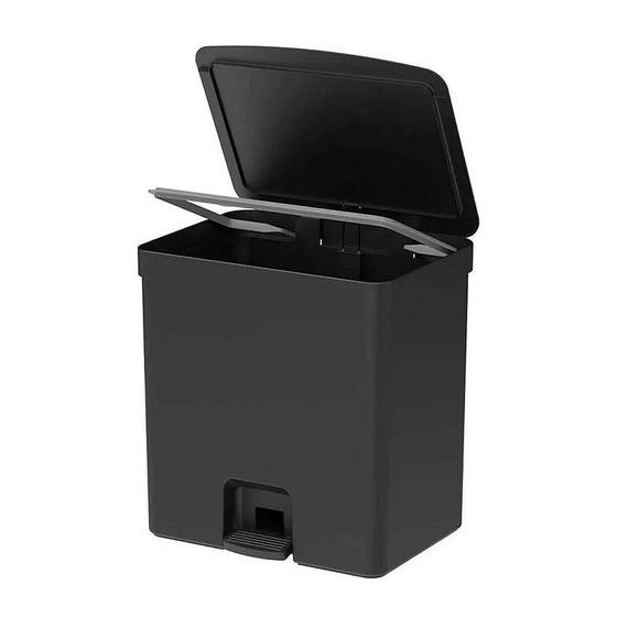 Imagem de Lixeira com Pedal 20 litros Trium Preto