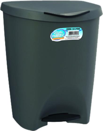 Imagem de Lixeira com Pedal 7,5 L Preta