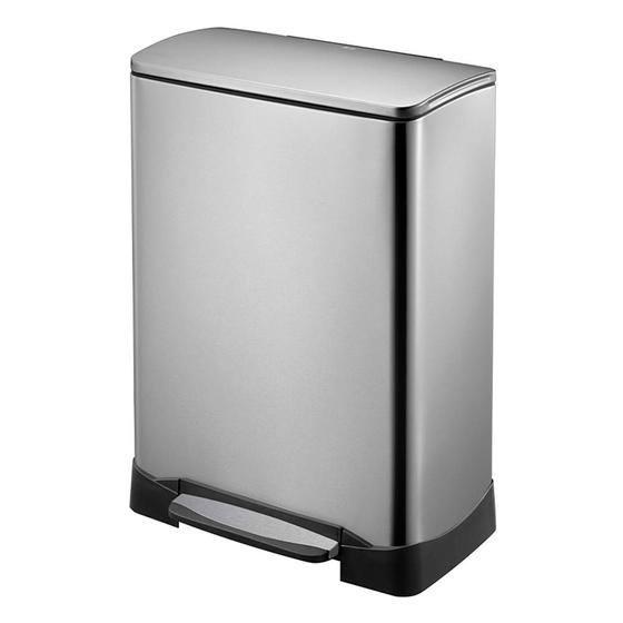 Imagem de Lixeira com Pedal de Aço Inox E-Cube 50L