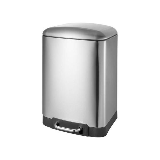 Lixeira com Pedal Retangular Inox 12L Menor preço em Lixeira com Pedal Retangular Inox 12L