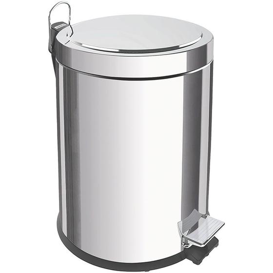 Lixeira com Pedal Tramontina Brasil em Inox Polido e Balde Interno Removível 3 L 94538103 Menor preço em Lixeira com Pedal Tramontina Brasil em Inox Polido e Balde Interno Removível 3 L 94538103