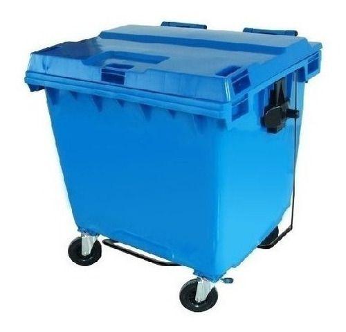 Imagem de Lixeira Contêiner 1000 Litros Com Pedal Contentor Lixo 1000l