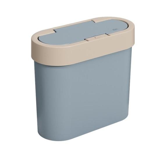 Lixeira Coza Flat 2,8L Azul Brinox 170030335 Menor preço em Lixeira Coza Flat 2,8L Azul Brinox 170030335