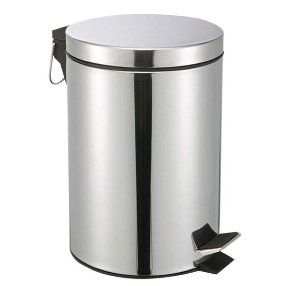 Imagem de Lixeira De Aço Inoxidável 5L Com Pedal De Plástico 