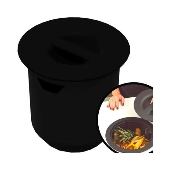 Lixeira de Embutir Redonda 8 Litros Pia Cozinha Menor preço em Lixeira de Embutir Redonda 8 Litros Pia Cozinha