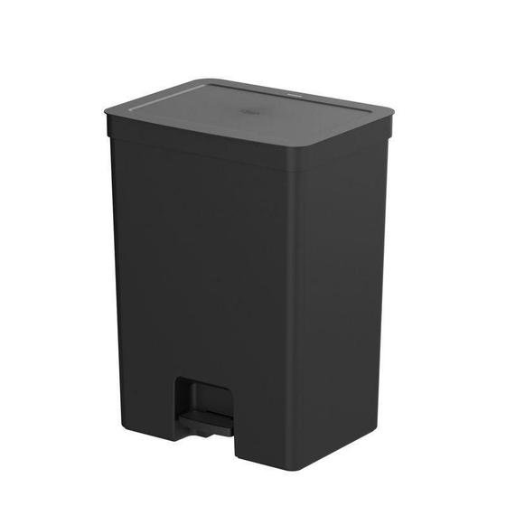 Lixeira De Pedal Trium 46 Litros Com Cesto 4 Litros Bancada - OU Imagem de Lixeira De Pedal Trium 46 Litros Com Cesto 4 Litros Bancada