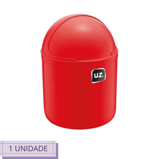 Imagem de Lixeira de Pia Para Cozinha Premium 4 L Vermelho UZ