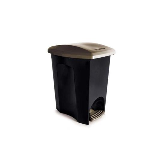 Lixeira de Plástico 7 L com Pedal Ecoblack Plasutil Menor preço em Lixeira de Plástico 7 L com Pedal Ecoblack Plasutil