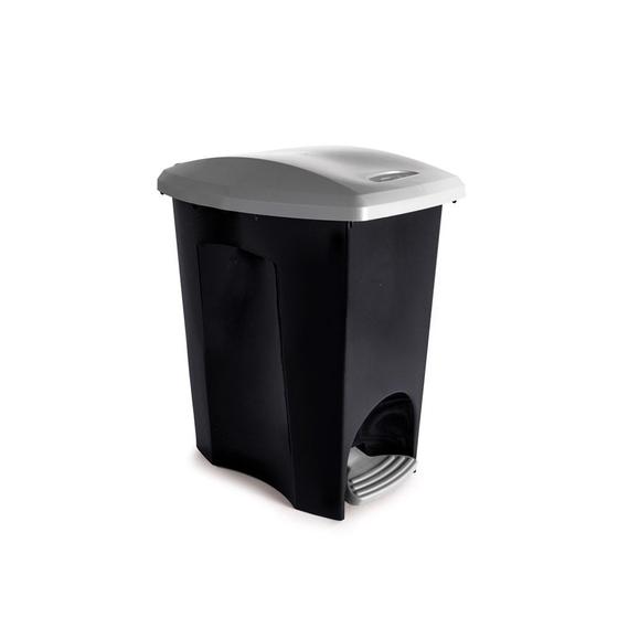 Imagem de Lixeira de Plástico 7 L com Pedal Ecoblack - Plasutil